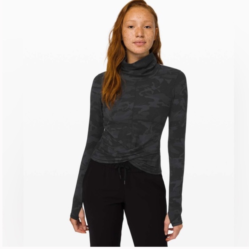 Lululemon Melodic Movement Long Sleeve Incognito Camo